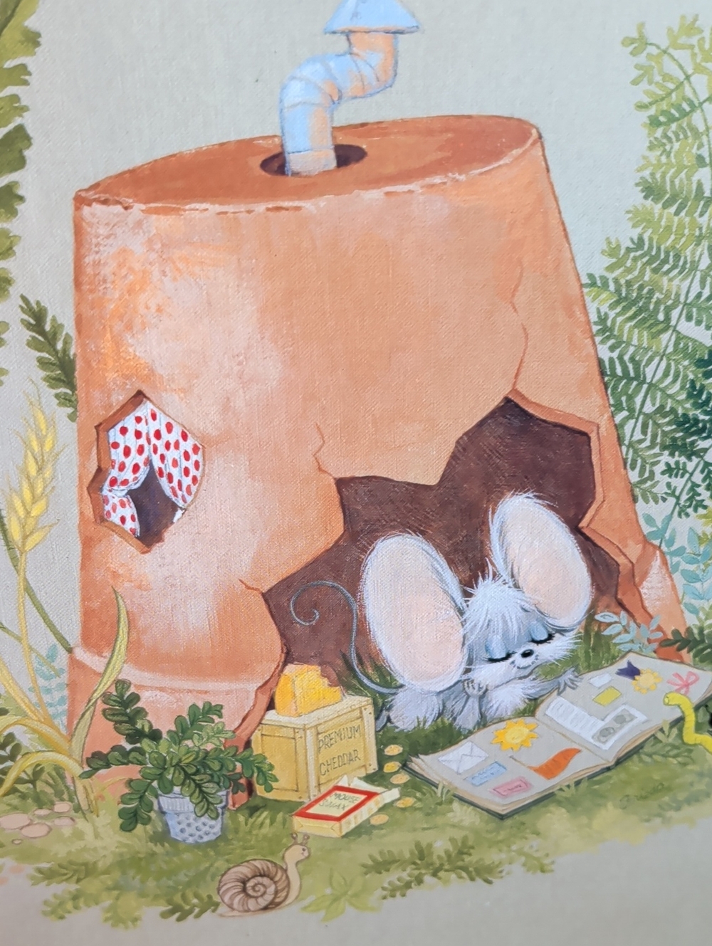 Vintage 1976 Hallmark Scrapbook Memory Album Unused Condition Mouse House